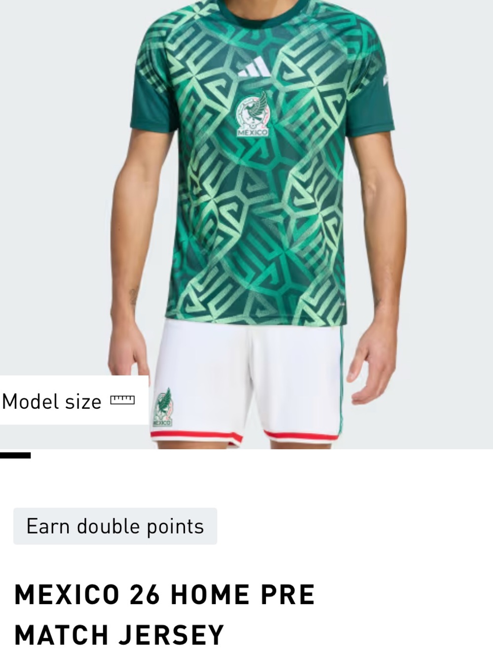 FIFA World Cup Mexico 26 Home pre match jersey adidas